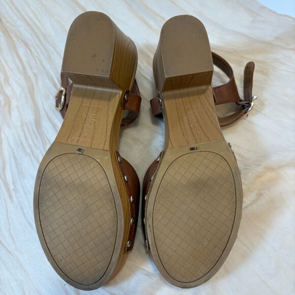 Style & Co Womens Anddreas Brown Platform Block Heel Studded Sandals 7.5M - Picture 8 of 10